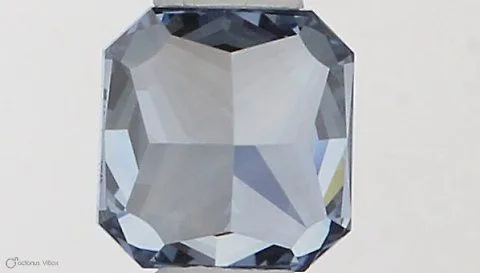 0.32ct RADIANT Fancy Vivid Blue VVS2 Coloured Lab diamond