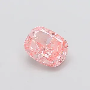 1.01ct CUSHION Fancy Vivid Pink VS1 Coloured Lab diamond