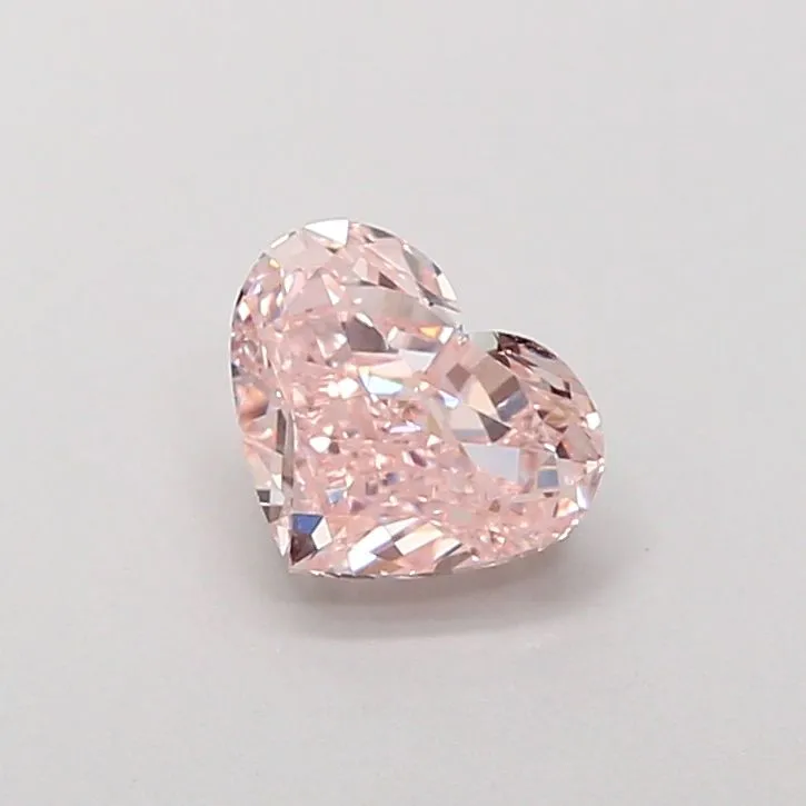 1.00ct HEART Fancy Intense Pink VS2 Coloured Lab diamond