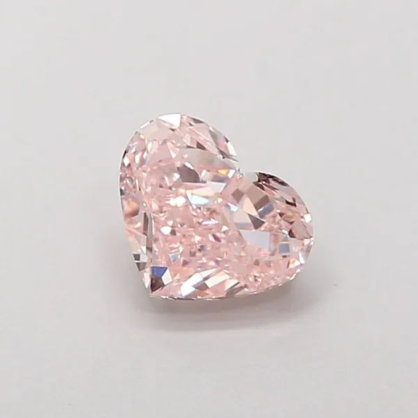 1ct HEART Fancy Intense Pink VS2 Coloured Lab diamond