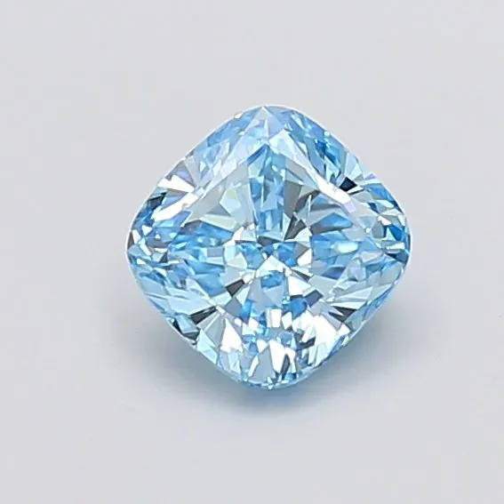1.01ct CUSHION Fancy Vivid Blue SI1 Coloured Lab diamond