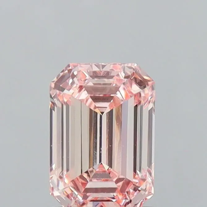 1.24ct EMERALD Fancy Intense Pink VS1 Coloured Lab diamond