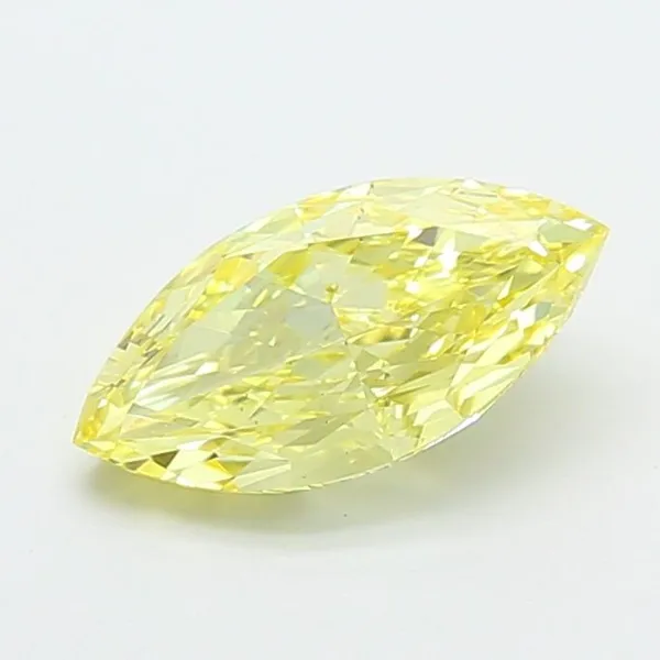 2ct MARQUISE Fancy Yellow VS1 Coloured Lab diamond