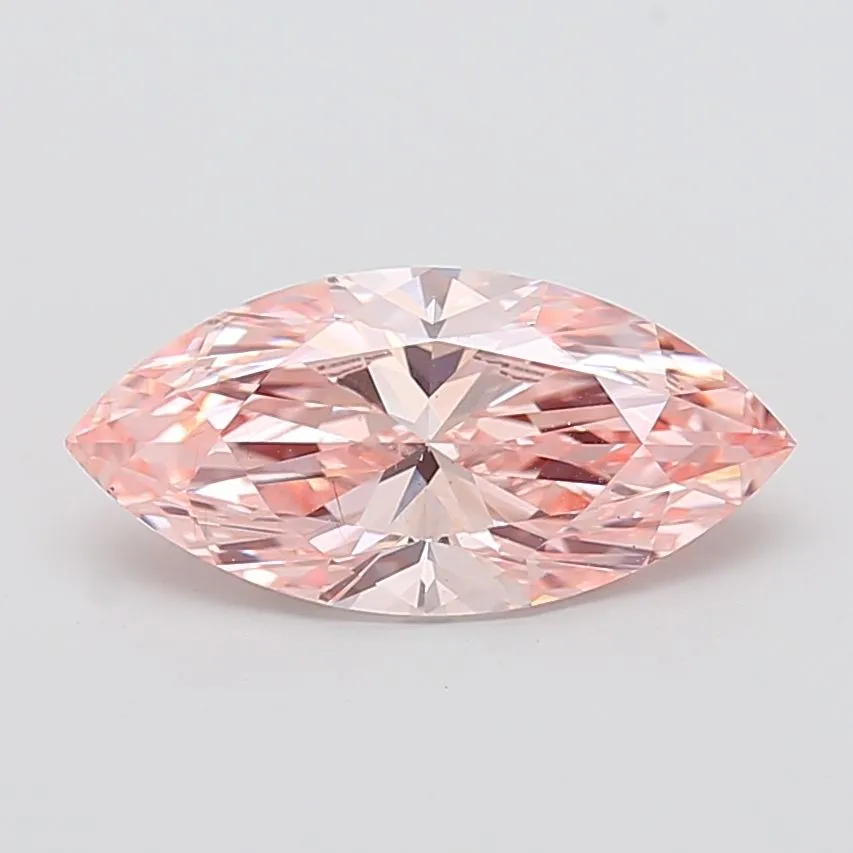 3.00ct MARQUISE Fancy Vivid Pink VS2 Coloured Lab diamond
