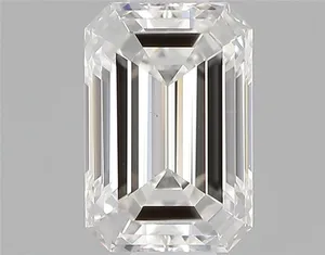 0.42ct EMERALD F VS1 Natural diamond