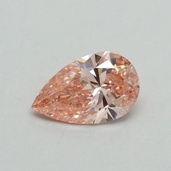 0.31ct PEAR Fancy Vivid Pink VS1 Coloured Lab diamond