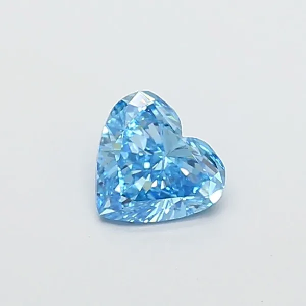 1.02ct HEART Fancy Vivid Blue VS1 Coloured Lab diamond