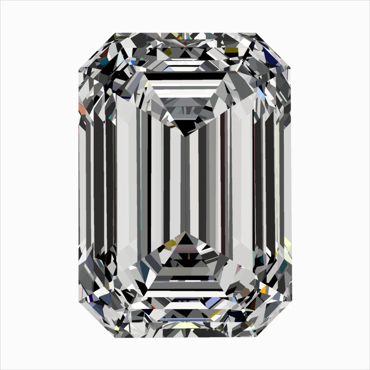 0.40ct EMERALD F VS2 Natural diamond