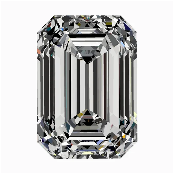 0.4ct EMERALD F VS2 Natural diamond