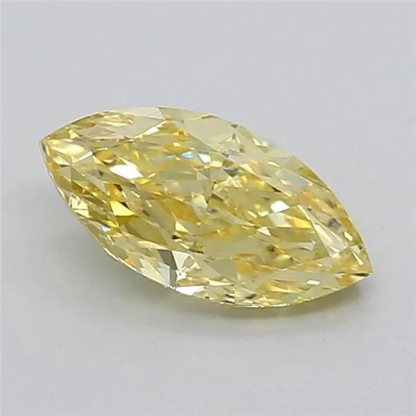 1.06ct MARQUISE Fancy Intense Yellow VS2 Coloured Lab diamond