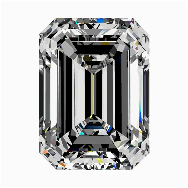0.4ct EMERALD F VS2 Natural diamond