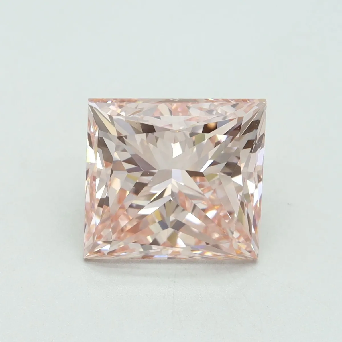 5.01ct PRINCESS Fancy Intense Pink VS1 Coloured Lab diamond