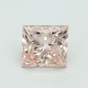 5.01ct PRINCESS Fancy Intense Pink VS1 Coloured Lab diamond
