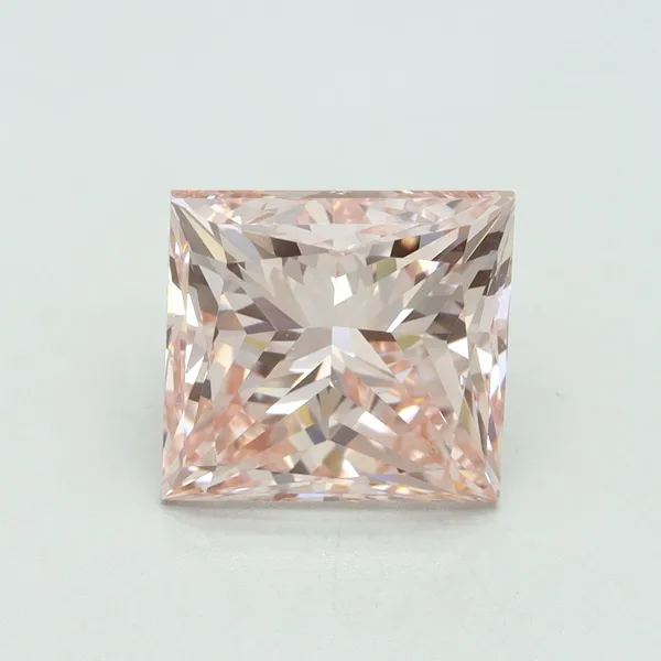 5.01ct PRINCESS Fancy Intense Pink VS1 Coloured Lab diamond