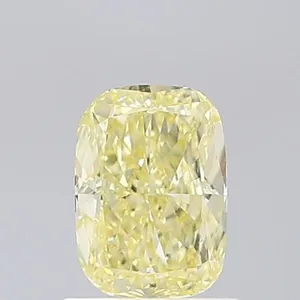 1.06ct CUSHION Fancy Yellow VS1 Coloured Lab diamond