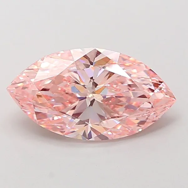 3ct MARQUISE Fancy Vivid Pink VS1 Coloured Lab diamond