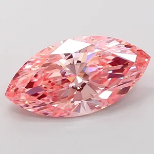 2.81ct MARQUISE Fancy Vivid Pink VS1 Coloured Lab diamond