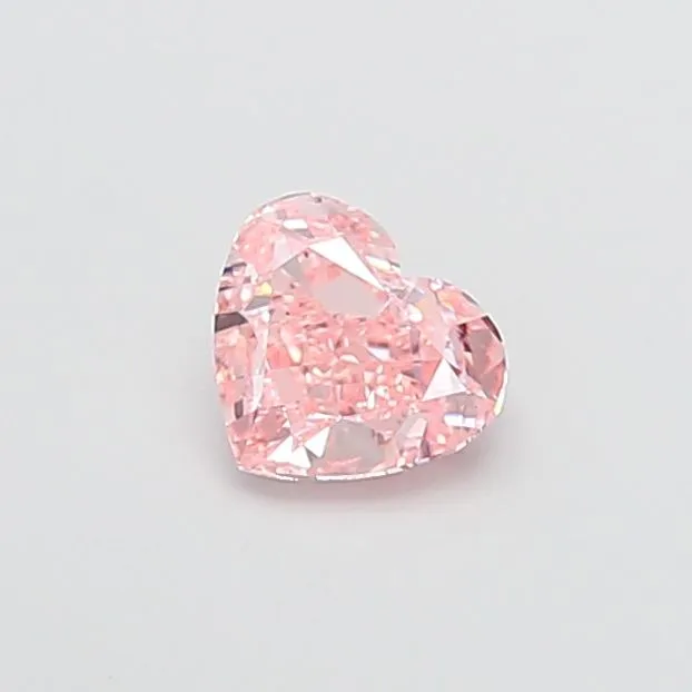 1.50ct HEART Fancy Vivid Pink VS1 Coloured Lab diamond