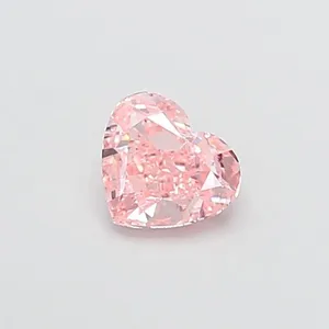 1.5ct HEART Fancy Vivid Pink VS1 Coloured Lab diamond