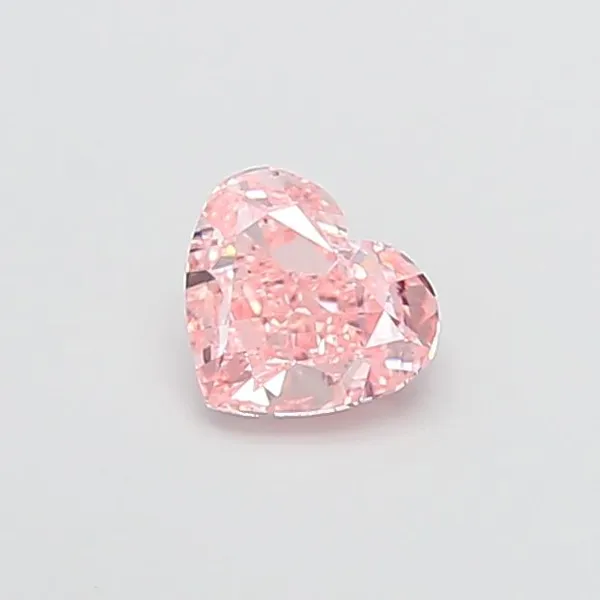 1.5ct HEART Fancy Vivid Pink VS1 Coloured Lab diamond
