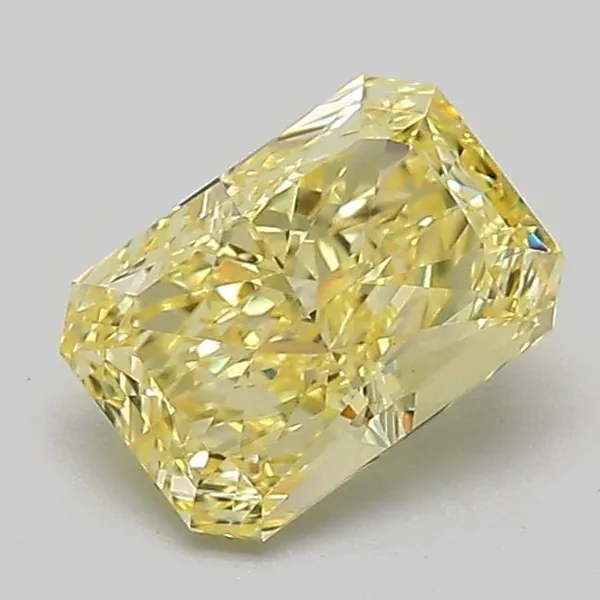 1.03ct RADIANT Fancy Intense Yellow VVS2 Coloured Lab diamond