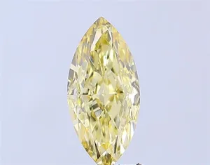 1.88ct MARQUISE Fancy Yellow VVS2 Coloured Lab diamond