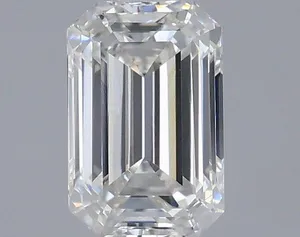 0.61ct EMERALD F VVS2 Lab diamond