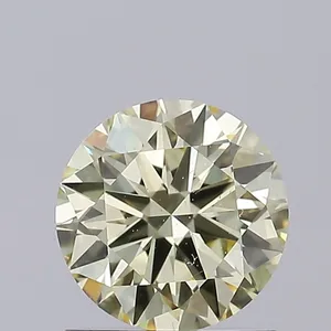 1.03ct ROUND Fancy Yellow VS1 Coloured Lab diamond