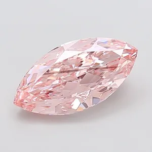 2.5ct MARQUISE Fancy Intense Pink VS2 Coloured Lab diamond