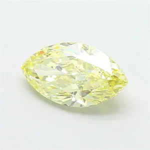 1ct MARQUISE Fancy Yellow VVS2 Coloured Lab diamond