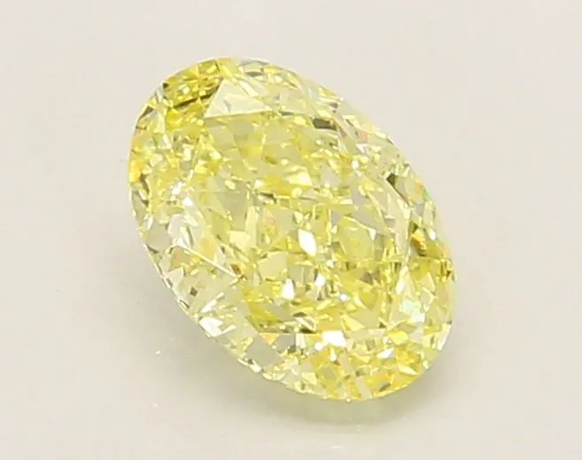 1.06ct OVAL Fancy Yellow VVS2 Coloured Lab diamond