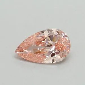 0.31ct PEAR Fancy Vivid Pink VS1 Coloured Lab diamond
