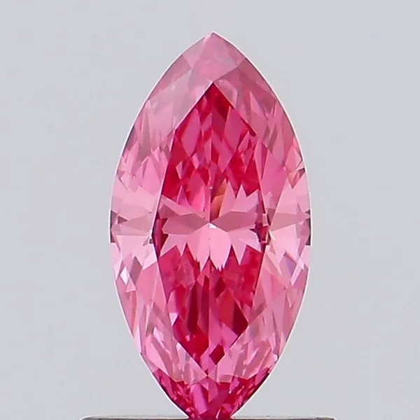 0.71ct MARQUISE Fancy Vivid Pink VS1 Coloured Lab diamond
