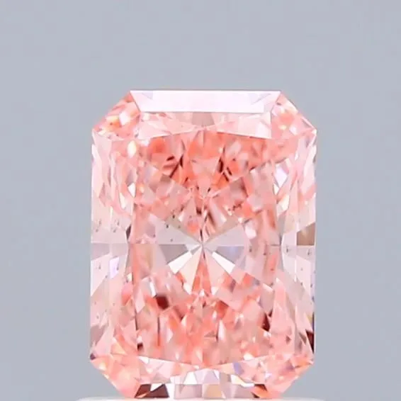 1.1ct RADIANT Fancy Vivid Pink VS2 Coloured Lab diamond