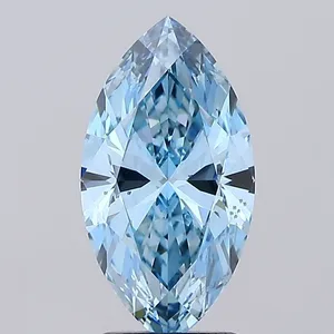 2.13ct MARQUISE Fancy Vivid Blue VS2 Coloured Lab diamond