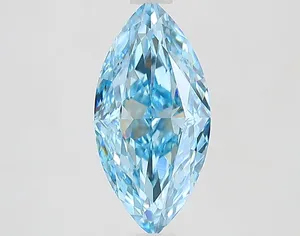 2.01ct MARQUISE Fancy Vivid Blue VS1 Coloured Lab diamond
