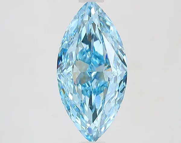 2.01ct MARQUISE Fancy Vivid Blue VS1 Coloured Lab diamond