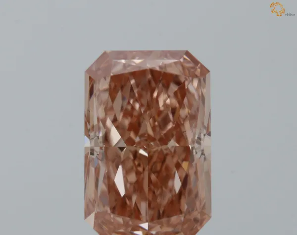 1.01ct RADIANT Fancy Vivid Pink VVS2 Coloured Lab diamond