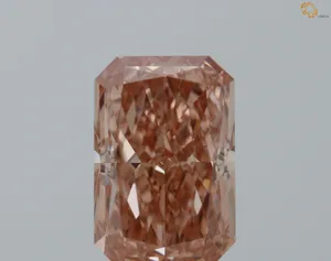 1.01ct RADIANT Fancy Vivid Pink VVS2 Coloured Lab diamond