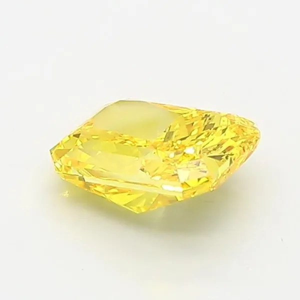1.06ct RADIANT Fancy Vivid Yellow VVS2 Coloured Lab diamond
