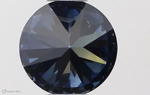 0.5ct ROUND Fancy Vivid Blue SI2 Coloured Lab diamond