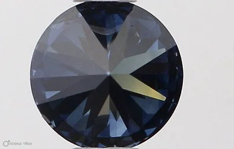 0.5ct ROUND Fancy Vivid Blue SI2 Coloured Lab diamond