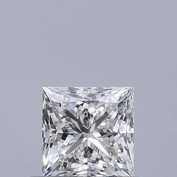 0.59ct PRINCESS E VVS2 Natural diamond