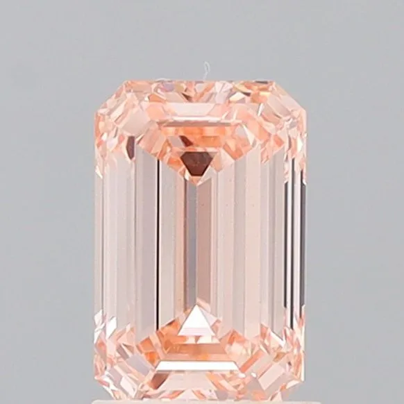 1.55ct EMERALD Fancy Intense Pink VS1 Coloured Lab diamond