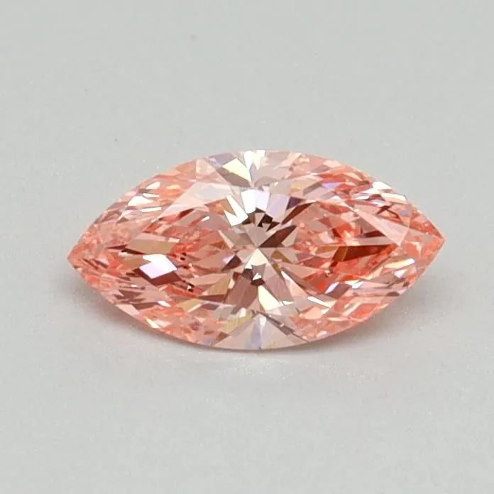 0.37ct MARQUISE Fancy Vivid Pink VS1 Coloured Lab diamond