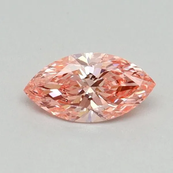 0.37ct MARQUISE Fancy Vivid Pink VS1 Coloured Lab diamond
