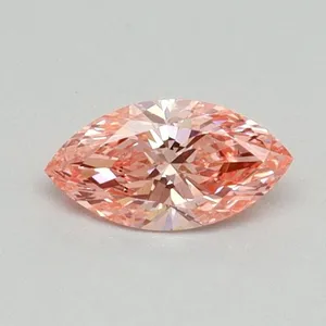0.37ct MARQUISE Fancy Vivid Pink VS1 Coloured Lab diamond