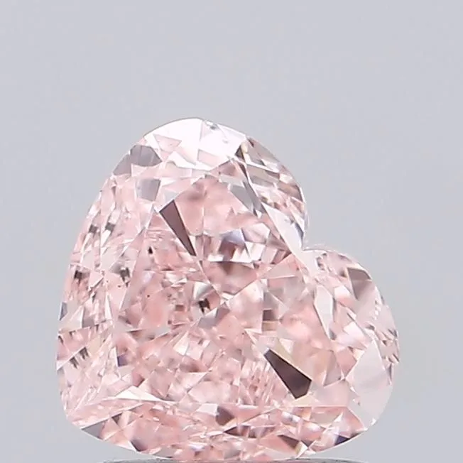 1.51ct HEART Fancy Intense Pink SI1 Coloured Lab diamond