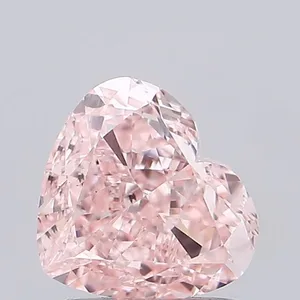 1.51ct HEART Fancy Intense Pink SI1 Coloured Lab diamond