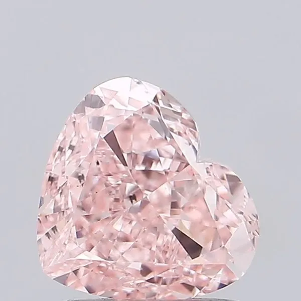 1.51ct HEART Fancy Intense Pink SI1 Coloured Lab diamond
